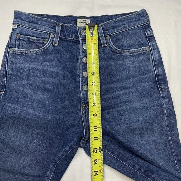 Citizens of Humanity Premium Exposed Fly Olivia High Rise Slim Ankle Jeans Sz 26 - Picture 9 of 12